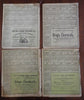 Dr. Jayne's Medical Almanac 1900-1914 lot x 4 illustrated patent medicine ads