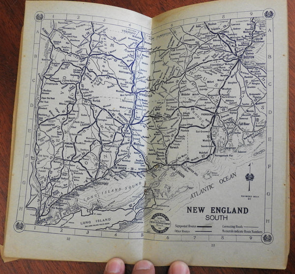 Goodrich Tour Book of Southern New England 1918 Travel Guide w/ maps