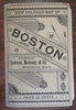 Boston Mass. & Vicinity 1886 Sampson rare large detailed hand colored pocket map