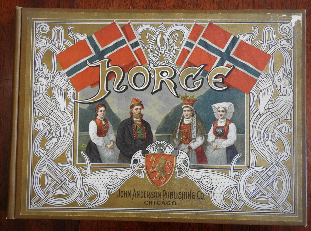 Norway Landscape & History 1900 Rasmus B. Anderson illustrated souvenir book