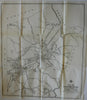 Concord Massachusetts 1929 directory large folding city plan map
