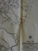 Concord Massachusetts 1929 directory large folding city plan map