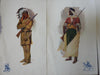 St. Louis World's Fair 1904 Cupples envelope set 6 color Souvenir ethnic prints