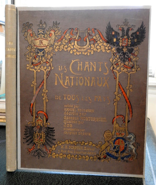 European National Songs c1905 Nationalism 18 lovely Job art nouveau color plates