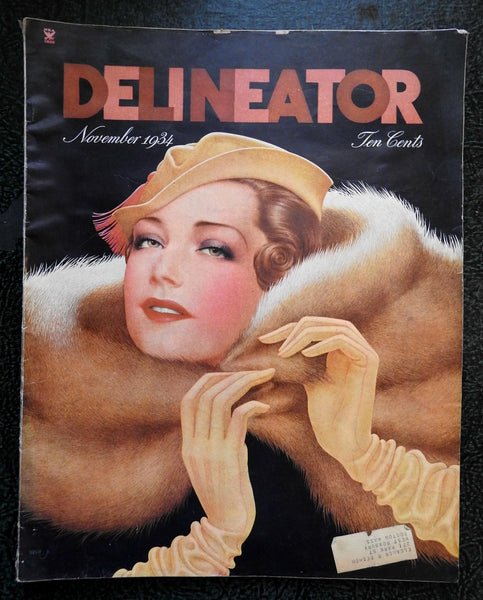 Delineator Art Deco fashion culture society magazine 1934 early Comic Strips