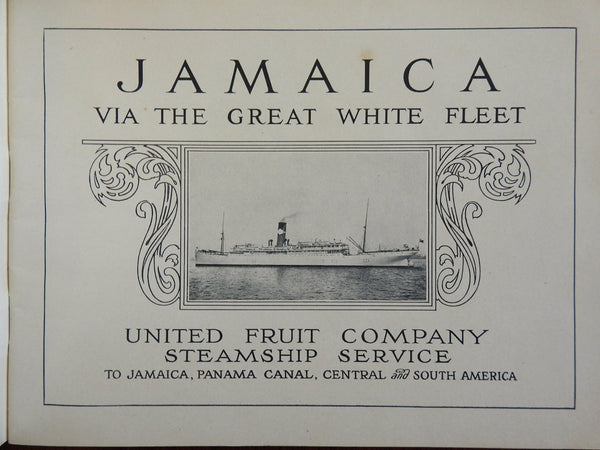 Jamaica British via Great White Fleet 1913 American travel brochure ocean liners