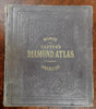 American Atlas 1860 Morse & Gaston complete Diamond w/ many early state maps