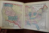 American Atlas 1860 Morse & Gaston complete Diamond w/ many early state maps