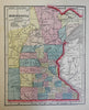 American Atlas 1860 Morse & Gaston complete Diamond w/ many early state maps