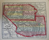 American Atlas 1860 Morse & Gaston complete Diamond w/ many early state maps