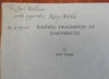 Rastell Fragments at Dartmouth 1943 Ray Nash author inscribed book