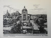 Wiesbaden Germany c. 1890's tourist's souvenir 6 engraved architectural views