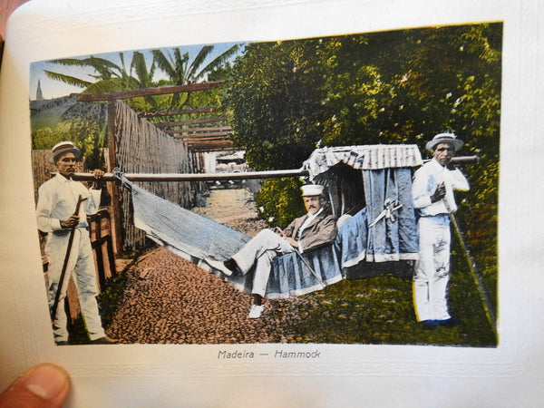 Madeira Portuguese Colony c. 1890's Tourist Souvenir Album Street Scenes