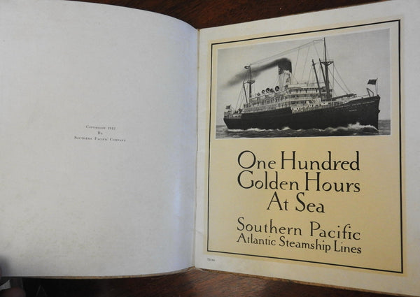 One Hundred Golden Hours at Sea 1913 Southern Pacific Tourism Advertising Book