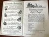 Weaving with Paper Rope 1922 Dennison Manufacturing Co. illustrated advert book