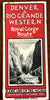 Denver & Rio Grande RR lines 1938 Western U.S. Travel Brochure Royal Gorge Route