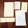 Pittsfield New Hampshire 1867 Letters & Miscellaneous Documents lot x 4 items