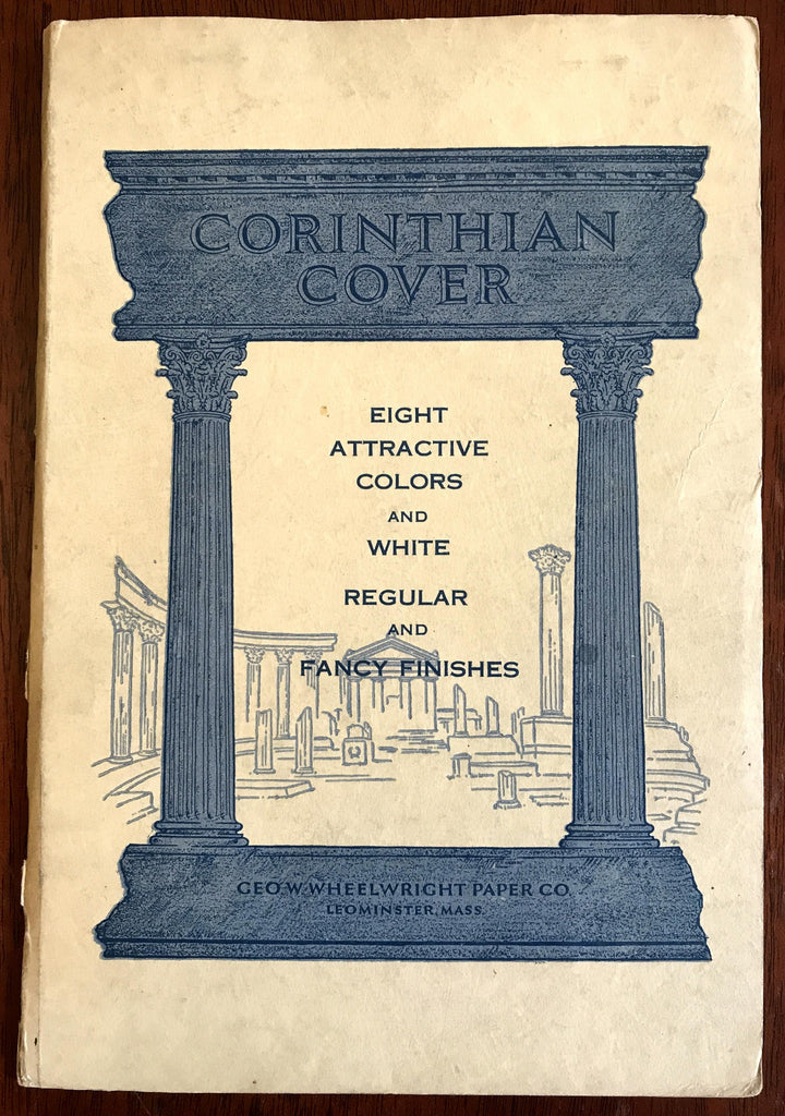 Corinth Cover paper company brochure c. 1920-40's American sample