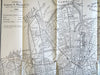 Pawtucket & Central Falls Rhode Island 1935 Sampson & Murdock detailed city plan