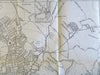 Haverhill Groveland & Merrimac Massachusetts 1940 Manning lg. detailed city plan