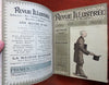 Illustrated Review rare color French Magazine 1885-6 Illustrated w/ color plates