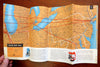 Northwest  Orient Airlines c. 1950's Aviation System Route Map American Travel