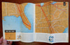 Northwest  Orient Airlines c. 1950's Aviation System Route Map American Travel