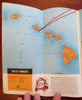 Northwest  Orient Airlines c. 1950's Aviation System Route Map American Travel