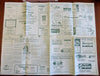 Portsmouth New Hampshire c 1960-70's Beacon Magazine Pictorial City Plan map Ads