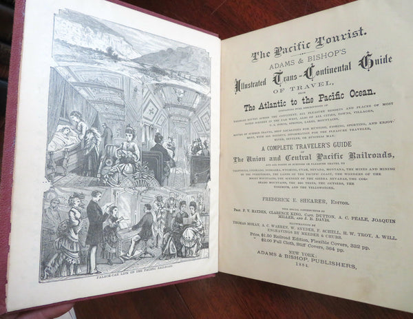 The Pacific Tourist American Trans-Continental Guide 1884 illustrated book