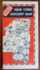 New York State Tourism Map 1932 Standard Oil Tourism Folding Map