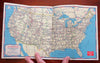 Nevada Tourist Guide Las Vegas Reno Carson City Lake Tahoe 1951 brochure w/ maps