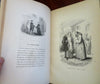 Sentimental Voyage Laurence Sterne c. 1850's French illustrated leather book