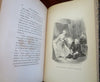 Sentimental Voyage Laurence Sterne c. 1850's French illustrated leather book