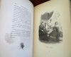 Sentimental Voyage Laurence Sterne c. 1850's French illustrated leather book