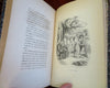 Sentimental Voyage Laurence Sterne c. 1850's French illustrated leather book