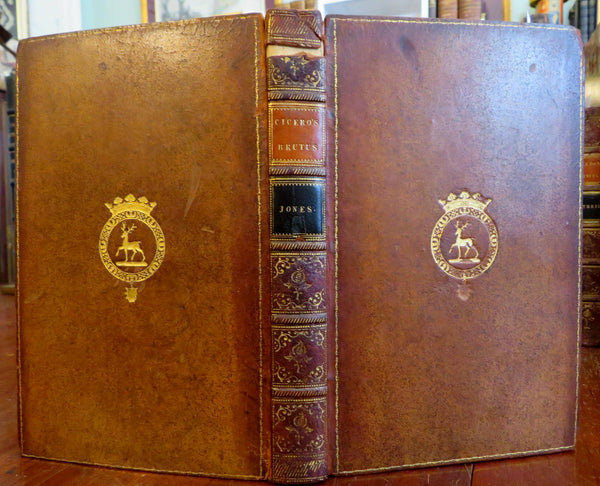 Brutus History of Famous Orators & Accomplished Speaker 1776 Cicero leather book