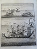 Qing Empire China 1747 Parr prints Sailing Ships Mythical Creatures lot x 12