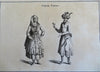 Tartary Asia ethnic views 1747 Basire lot x 3 Costume old Prints Portraits
