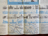 Belgium Travel Brochures Brussels Zeebrugge Bruges 1930-50's lot x 4 w/ maps
