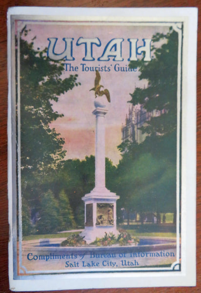 Utah Tourist's Guide 1940 Americana pictorial travel booklet local history