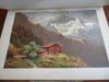 Swiss Letters & Alpine Poems 1882 Havergal 12 color view plates leather book
