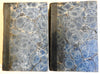 Le Diable Boiteux Alain Lesage 1824 old decorative leather 2 vol set French text