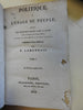 French Political Philosophy Hugues Lamennais 1839 leather 2 vol set rare books