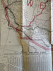 YMCA USA 1910 Principal RR lines Transportation freight lg. folding pocket map
