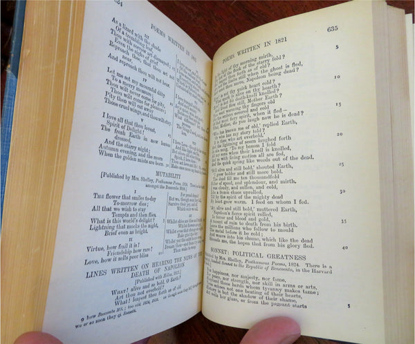 Percy Bysshe Shelley Complete Works 1927 Riviere beautiful blue leathe ...