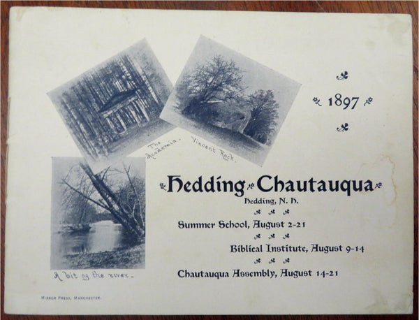 Hedding New Hampshire Chautauqua Religious Meeting Lectures 1897 program