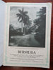 Bermuda Tourism promos 1929-50's lot x 2 brochures w/ lg. cartoon pictorial map