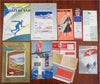 Switzerland Tourism c. 1930's-50's Swiss Air Magazines Guides nice Lot