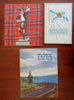 Nova Scotia Canada 1930's lot x 3 lovely illustrated souvenir adverts tourism